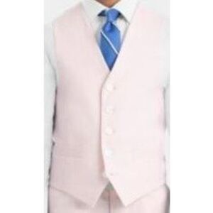 Lauren Ralph Lauren Little & Big Boys Linen Button-Front Vest - Pink Size 6
